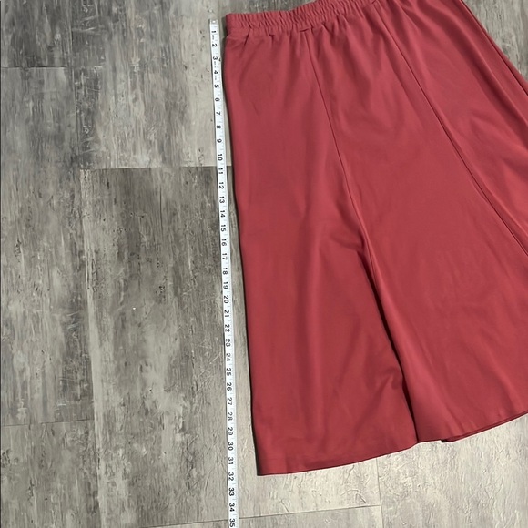 Peruvian Connection Burnt Red Midi A-Line Skirt Size XL - Picture 5 of 6